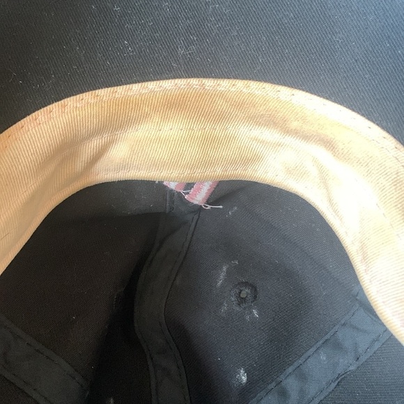 Adidas Black Adjustable Baseball Hat with‎ Light Pink Adidas Logo - Picture 8 of 8